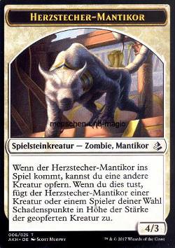 Token: Herzstecher-Mantikor (Weiss 4/3)